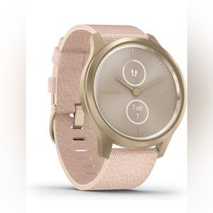 Garmin Vivomove Style Hybrid Smartwatch Gold + Pink